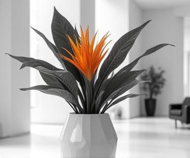 Modern minimal corporate floral decor